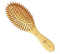 Kobe Bamboo ECO Cushion Paddle Brush - Sustainable Hair Brush With 9 Rows of Bamboo Pins - Smoothing Bamboo Brush for Blow Dry, Detangling & Straightening - For Long & Short Hair - Use Wet & Dry