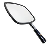 Kobe Barber or Hairdressing Large Square Black Hand-Held Mirror with Handle, ideal for salon or home use, easily stowed and very strong. Perfect for the busy stylist.