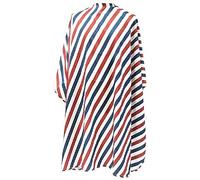 Kobe Barber Pole Hairdressing Gown - Extra Large with Adjustable Neck Poppers