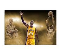 Kobe Bryant Canvas Wall Art Basketball Player Posters Wall Decor Sports Picture Modern Artwork for Boy Bedroom Decorations for Basketball Fan Memorabilia Gifts (16"×24" (40×60cm) Unframe)