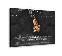 Kobe Bryant From Famous Kobe Quotes Canvas Poster Bedroom Decor Sports Landscape Office Room Decor Gift Frame-style 12x18inch(30x45cm)