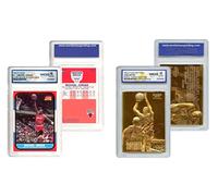 Kobe Bryant Gold & Michael Jordan Decade Fleer Rookie Cards Set - Gem-Mint 10 Condition (Set of 2)