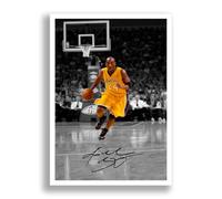 Kobe Bryant LA Lakers Los Angeles NBA Legend signed photo poster print picture display autograph memorabilia for basketball fans Gift (A3 poster only)