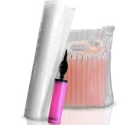 Kobe Heavy-Duty Bubble Sleeves - Inflatable Packaging for 5L Jerry Cans (19x12x29cm) - 10 Pack + Hand Pump - Industrial Drop-Proof Shipping Protection