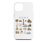 Kobe Japan Icons Cute Culture Travel Art Illustration Case for iPhone 13