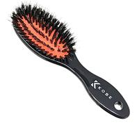 Kobe K80 Series Professional Dual-Bristle Cushion Paddle Brush - Boar Bristle Hair Brush - Smoothing Hair Brush for Blow Dry, Detangling & Straightening (Small)