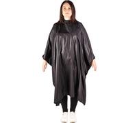 Kobe Professional Black Snake Skin Cutting Cape - With Itch-Free Neoprene Seal Collar, Water-Resistant Salon Gown, Adjustable Snap Fasteners for Barbers & Stylists