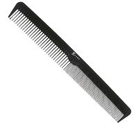 Kobe Professional Carbon Fibre Comb, Compact Carbon Comb, Coarse Fine 2 Teeth sizes, Shatter-Proof, Anti-Static, Barbers, Salon Hairdresser Hair Care Tools For Men And Women, Super strong 18cm Long ideal for salon or home use.
