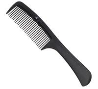 Kobe Professional Carbon Fibre Wide Tooth Detangling Comb, Compact Carbon Rake Comb, Coarse Teeth, Shatter-Proof, Anti-Static, Barbers, Salon Hairdresser Tools For Men & Women, Super strong 22cm.