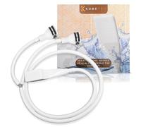 Kobe Professional Double Tap Shower Attachment for Bath/Extra Long Shower Head and Hose Set for Bath Taps - Secure Fit Clamp Included - Perfect Portable Shower/Portable Dog Shower - 1.5m Hose