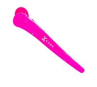 Kobe SureGrip Pink Professional Hairdresser's Sectioning Clips (x6) - Strong Grip for All Hair Types, Ideal for Long and Short Hair. Great for Styling