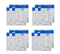 Kobe1 Crime Scene Tamper Proof Evidence Bags (x16) - CSI Police Plastic Self Adhesive Bags with Tamper Evident Security Seal - Clear Evidence Collection Envelopes for Home CSI Game, 7.8 x 10.2 Inches
