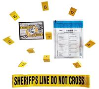 Kobe1 Sheriff’s Line Do Not Cross Barrier Tape (6m),Evidence Collection Bag (x1),Photo Evidence Markers,frames,Tents.Cards 1-10 (7 x 4cm).