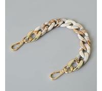 Kobeleen Bag Handle Chain DIY Acrylic Resin Handbag Strap Shoulder Purse Replacement 28cm