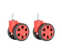 Kobeleen Durable Replacement Luggage Wheels, 2 Inch Swivel, Quiet Operation, 2 Pack