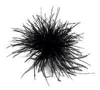 Kobeleen Feather Brooch - Black - Brooch - Vintage - Unisex