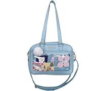 Kobeleen Japanese Shoulder Bag for Women PU Leather Itabag Transparent Bag JK Bag Handbags Ita bag Crossbody Bag