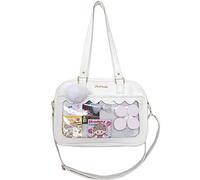 Kobeleen Japanese Shoulder Bag for Women PU Leather Itabag Transparent Bag JK Bag Handbags Ita bag Crossbody Bag