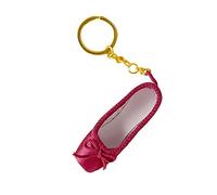 Kobeleen Mini Ballet Pointe Shoes Keychain - Handmade Charm Bag Pendant Gift for Dance Lovers