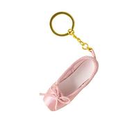 Kobeleen Mini Ballet Pointe Shoes Keychain - Handmade Charm Bag Pendant Gift for Dance Lovers