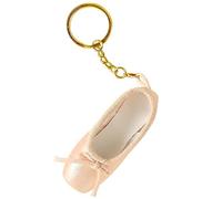 Kobeleen Mini Ballet Shoes Keychain Pointe Shoes Keyrings Handmade Pointe Shoe Charm Bag Penddant Gift for Dance Lovers