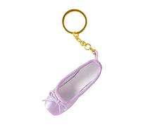 Kobeleen Mini Ballet Shoes Keychain Pointe Shoes Keyrings Handmade Pointe Shoe Charm Bag Penddant Gift for Dance Lovers