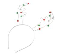 Kobeleen Reindeer Headband with Metal Antler Hair Hoop Girl Women Christmas Headband for Creative Festival Headdress