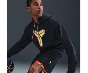 KobeTherma-FIT Pullover Hoodie Basketball Sz L Black Volt HJ4205-010 Z1