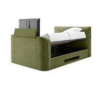 Koble Cordy TV King Bed with Side Opening Ottoman Green Koble Green King