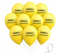 Koboko Pack of 10 Yellow Balloons with School and Nursery Theme
