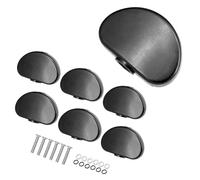 KOBONA 6Pcs Tuning Key Button Heads Tuners Machine Handle with Srews Universal Big Semicircle for Folk Electric Guitar Parts