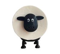 KOBONA Black Sheep Roll Holder Resin Roll Paper Towel Holder Stackable for Home Bathroom Vanity Night Stands