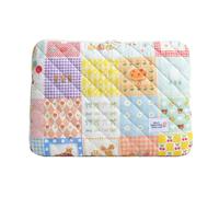 KOBONA Laptop Sleeve Puffy Quilted Floral Laptop Case 11-15 Inch Coquette Floral Laptop Carrying Cases Kawaii Aesthetic Laptop Sleeve Computer Carrying Case Bag