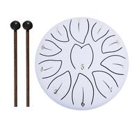 KOBONA Rain Drum for Garden Outside, 6 Inch 11 Notes Steel Tongue Drum with Bag/Music Book/Mallets/Finger Picks, Ethereal Chakra Drum Percussion Instruments for Meditation Yoga Zen
