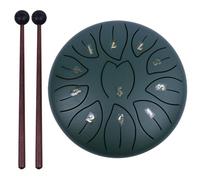KOBONA Rain Drum for Garden Outside, 6 Inch 11 Notes Steel Tongue Drum with Bag/Music Book/Mallets/Finger Picks, Ethereal Chakra Drum Percussion Instruments for Meditation Yoga Zen