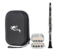 KOBONA Saxophone Reed Case Waterproof Storage Holder with Mesh Pocket Alto Sax Reeds Carrying Storage Box for Saxophone Clarinet Reeds