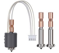 Kobra 3 Max Hotend Upgrade, All-Metal Extruder Replacement with 0.4/0.6/0.8mm Quick-Swap Hardened Steel Nozzles and Silicone Cover Compatible with Anycubic Kobra 3 Max/Combo 3D Printer