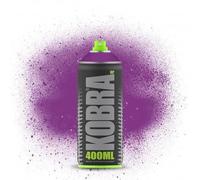 KOBRA HP High Pressure Spray Paint 400ml Can - Professional Grade 100% Acrylic Formula with Matte Finish for Graffiti, Street Art, Crafts & Multi-Surface Use (4220 Prugna)