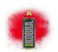 KOBRA HP High Pressure Spray Paint 400ml Can - Professional Grade 100% Acrylic Formula with Matte Finish for Graffiti, Street Art, Crafts & Multi-Surface Use (6002 Venom Red)