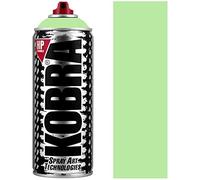 KOBRA HP High Pressure Spray Paint 400ml Can - Professional Grade 100% Acrylic Formula with Matte Finish for Graffiti, Street Art, Crafts & Multi-Surface Use (1010 Mojito)