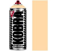 KOBRA HP High Pressure Spray Paint 400ml Can - Professional Grade 100% Acrylic Formula with Matte Finish for Graffiti, Street Art, Crafts & Multi-Surface Use (720 Cipria)
