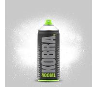 KOBRA HP High Pressure Spray Paint 400ml Can - Professional Grade 100% Acrylic Formula with Matte Finish for Graffiti, Street Art, Crafts & Multi-Surface Use (1 White)