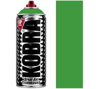 KOBRA HP High Pressure Spray Paint 400ml Can - Professional Grade 100% Acrylic Formula with Matte Finish for Graffiti, Street Art, Crafts & Multi-Surface Use (1350 Basilico)