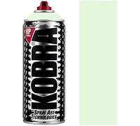 KOBRA HP High Pressure Spray Paint 400ml Can - Professional Grade 100% Acrylic Formula with Matte Finish for Graffiti, Street Art, Crafts & Multi-Surface Use (1000 Light Green)