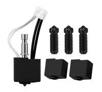 Kobra S1/S1 Combo 3D Printer Extruder 0.4mm Hotend kit with 0.2mm/0.6mm/0.8mm Quick Swap Brass Nozzle and 2X Silicone Sock Compatible with ANYCUBIC Kobra S1/ S1 Combo 3D Printers (Hardened Steel)