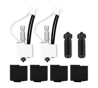 Kobra S1C Assembled Extruder Hotend Kits, 2pcs 0.2mm/0.4mm Kobra S1 Combo Hot End with 2X 0.6mm/0.8mm Hardened Steel Replacement Nozzles and 4pcs Cover,for anycubic Kobra s1/s1 Combo 3D Printer