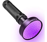 Kobra UV Black Light Flashlight 100 LED #1 Best UV Light and Blacklight for Home & Hotel Inspection, Pet Urine & Stains - Ultra Intensity 18W 385-395nm LEDs Spot Counterfeit Money, Leaks, Scorpions!