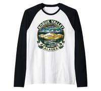 Kobuk Valley National Park Alaska Vintage Sand Dunes Emblem Raglan Baseball Tee