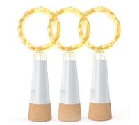 KOBWA Bottle Lights with Cork, USB Rechargeable Wine Bottle Light Battery Operated Jars Fairy Lights, 2025 Upgraded String Lights for Xmas Decorations