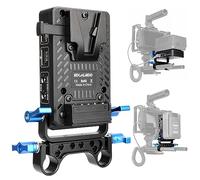 kocackoo Mini V Mount Battery Adapter Plate with D-tap, Two DC 8V/4A, Two DC 12V/4A, USB 5V/2.1A & USB 5V/3A,9V/2A,12V/2A Output Ports, Suitable for BMPCC 4K/6K/DSLR RED Camera/Camcorders.